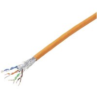 TRU COMPONENTS Netzwerkkabel CAT 7a S/FTP 4 x 2 x 0.26mm² CPR-Dca zertifiziert Orange 100m von TRU Components