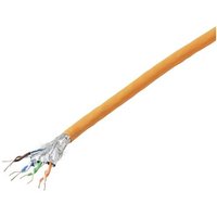 TRU COMPONENTS Netzwerkkabel CAT 7 S/FTP 4 x 2 x 0.24mm² CPR-Dca zertifiziert Orange 100m von TRU Components