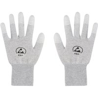 Tru Components - TC-12539848 esd Handschuhe Hellgrau Kleider-Größe: l 1 Paar von TRU Components