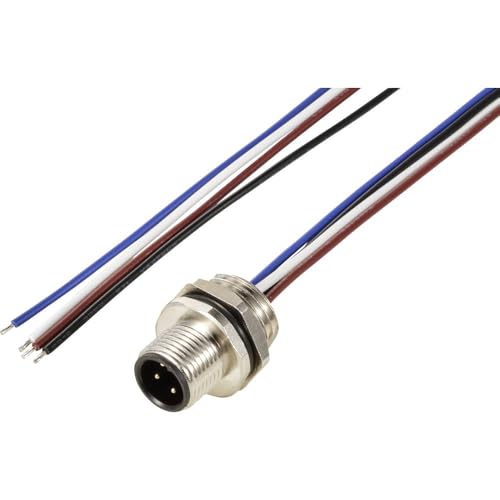 TRU COMPONENTS TC-12833040 Sensor/Aktor Einbaustecker M12 Stecker, Einbau 0.5 m Polzahl Sensoren: 4 1 St. von TRU Components