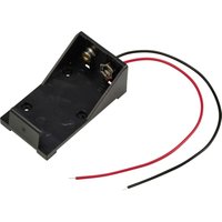 TRU COMPONENTS TC-13220592 Batteriehalter 1x 9 V Block Kabel (L x B x H) 55 x 31 x 21 mm von TRU Components