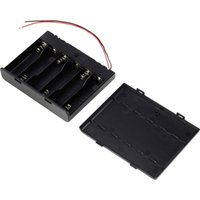 TRU COMPONENTS TC-13220644 Batteriehalter 6x Mignon (AA) Kabel (L x B x H) 95 x 74 x 19 mm von TRU Components