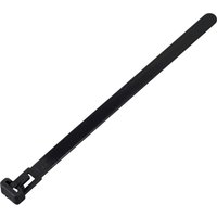 TRU COMPONENTS TC-13340648 TC-RT-150-7.6-B Kabelbinder 150 mm 7.6 mm Schwarz Lösbar, chemische Bestä von TRU Components