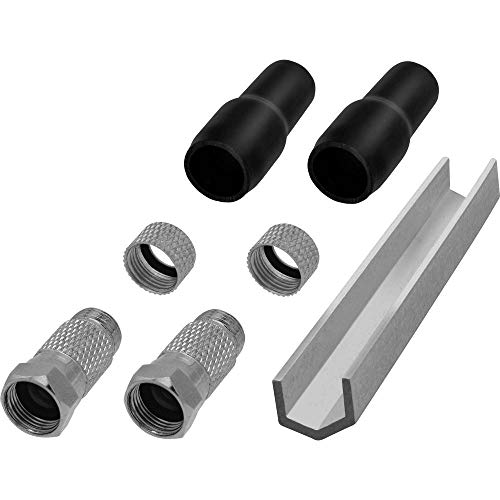 TRU COMPONENTS TC-6936292 F-Steckverbinder-Set, Kabeldurchmesser: 7 mm TRU COMPONENTS von TRU Components