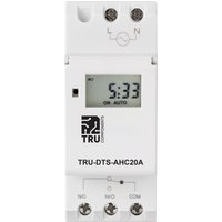 TRU COMPONENTS TC-8576104 Zeitschaltuhr für Hutschiene TRU-DTS-AHC20A 230 V/AC Wochenprogramm TRU COMPONENTS TC-8576104 Zeitschaltuhr für Hutschiene TRU-DTS-AHC20A 230 V/AC Wochenprogramm von TRU Components