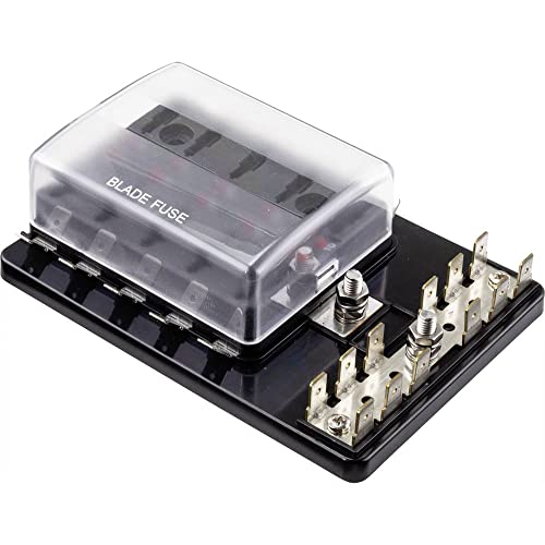 TRU COMPONENTS TC-9070604 KFZ-Sicherungshalter mit Statusanzeige Passend für (Sicherungen) Flachsicherung Standard 30 A von TRU Components