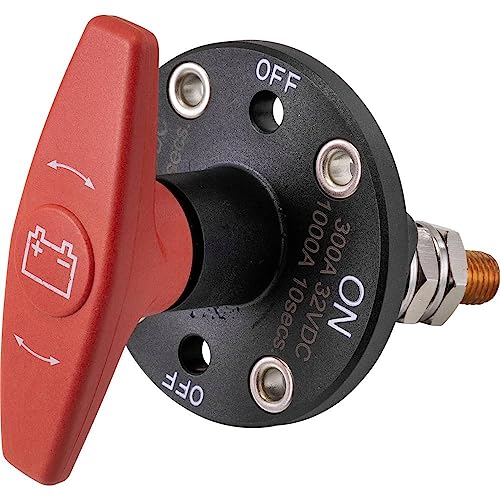 TRU COMPONENTS TC-9075596 Kfz-Batterieschalter 32 V/DC 300 A 1 x Aus/Ein rastend IP67 1 St. von TRU Components