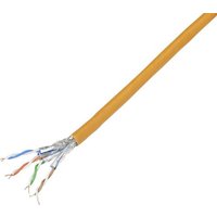 TRU COMPONENTS Netzwerkkabel CAT 7 S/FTP 4 x 2 x 0.26mm² Orange 100m von TRU Components