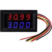 TRU COMPONENTS TC-AMVL4D-RED/BLUE Digitales Einbaumessgerät von TRU Components