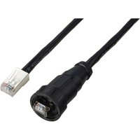Tru Components - TC-E13T-MR5-MCA/NCA-0.5PV-S RJ45-Kabel mit geradem, IP67 (Gewinde), CAT5E, 0,5 m TC-1 von TRU Components