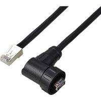 Tru Components - TC-E13T-MR6-MCD/NCA-0.5PV-S RJ45 rechtwinkliger männlicher IP67 (Gewinde) Kabel CAT6A von TRU Components