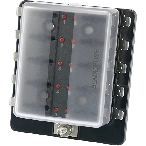 TRU COMPONENTS TC-R3-76-01-3L110 KFZ-Sicherungshalter mit Statusanzeige Passend für (Sicherungen) Flachsicherung Standa von TRU Components