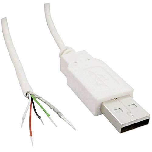 TRU COMPONENTS USB A Stecker 2.0 mit offenem Kabelende USB A Stecker 2.0 TC-2524011 Inhalt: 100St. von TRU Components