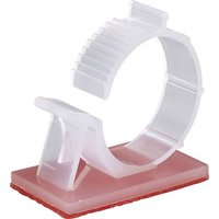 TRU COMPONENTS WCN-25TT Befestigungssockel selbstklebend 1386623 Bündel-Ø-Bereich 23 bis 28mm Natur von TRU Components