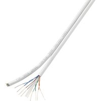 TRU Components Duplex-Netzwerkkabel CAT 6 F/UTP 8 x 2 x 0.196mm² Weiß 100m von TRU Components