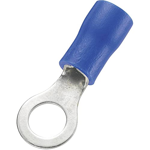 TRU Components 1572136 Ringkabelschuh Querschnitt (max.)=2.50mm² Loch-Ø=5.2mm Teilisoliert Blau 10 von TRU Components