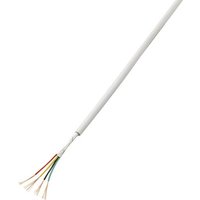 TRU Components 1572762 Alarmkabel LiYY 2 x 0.22mm² Weiß 50m von TRU Components
