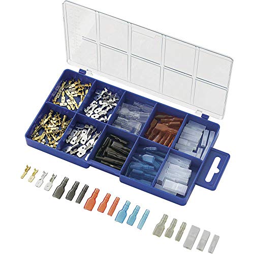 TRU Components 739660 Quetschverbinder-Sortiment 0.50mm² 2.50mm² Transparent, Schwarz, Rot, Blau 160St. von TRU Components