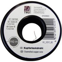 TRU Components Kupferlackdraht Außen-Durchmesser (inkl. Isolierlack)=0.50mm 23m von TRU Components