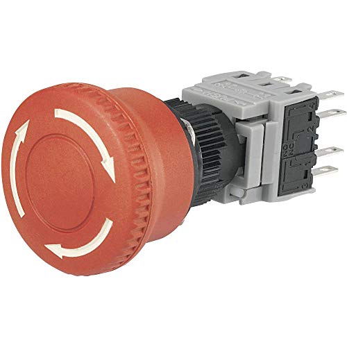 TRU Components LAS1-BY-22TSB Not-Aus-Schalter 2 Öffner, 2 Schließer 1St. von TRU Components