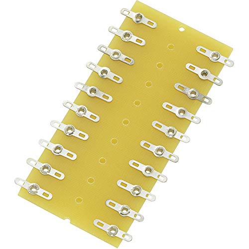 TRU Components Loetleiste zweireihig Polzahl Gesamt 20 Hartpapier (L x B x H) 82 x 38 x 1.6mm 1St. von TRU Components