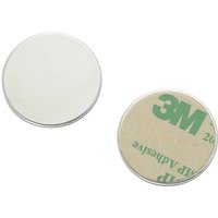 TRU Components N35-2502 1563971 Magnet-Pad N35-2502 Silber (Ø) 25mm von TRU Components