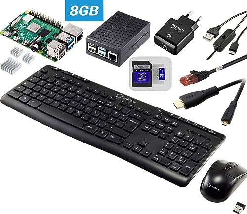 TRU Components Pro Set Raspberry Pi® 5 B 8 GB 2.4 GHz inkl. Netzteil, inkl. Gehäuse, inkl. Kühlkörper, inkl. HDMI™-Kabe von TRU Components