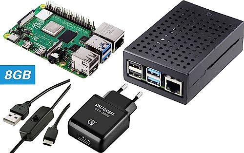 TRU Components Pure Set Raspberry Pi® 5 B 8 GB 4 x 2.4 GHz inkl. Netzteil, inkl. Gehäuse von TRU Components
