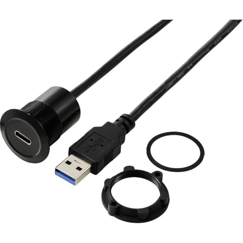 TRU Components USB-C® (3.1) Buchse/USB-A (3.0) Stecker 1 m Kabel schwarz TC-13376312 Inhalt: 1 St. von TRU Components