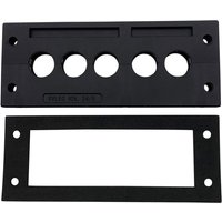 Tru Components - tc-kdl 24/5 Kabeleinführungsleiste Klemm-Ø (max.) 16 mm pa Schwarz 1 St. von TRU Components