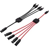 Tru Components - Je 1x Verteiler y Solarstecker Stecker auf 4x Buchse + Buchse auf 4x Stecker TC-12195724 Schwarz, r Tru Components - Je 1x Verteiler y Solarstecker Stecker auf 4x Buchse + Buchse auf 4x Stecker TC-12195724 Schwarz, r von TRU Components