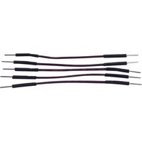 Tru Components - Jumper-Kabel [1x Drahtbrücken-Stecker - 1x Drahtbrücken-Stecker] 0.70 m Grau von TRU Components