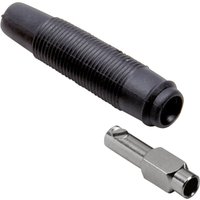 Tru Components - Laborbuchse Kupplung, gerade Stift-Ø: 4 mm Schwarz 100 St. von TRU Components