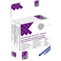 Tru Components - T1807CA007B Schrumpfschlauch mit Kleber Blau 2.40 mm 0.80 mm Schrumpfrate:2:1 70 St. von TRU Components