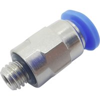 Tru Components - Gerade-Verbinder PC4-M3C Rohr-Ø: 4 mm Gewinde-Maß: M3 x 0.50 1 St. von TRU Components