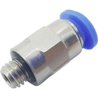 Gerade-Verbinder PC4-M3C Rohr-Ø: 4 mm Gewinde-Maß: M3 x 0.50 1 St. - Tru Components von TRU Components