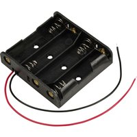 Tru Components - TC-13220632 Batteriehalter 4x Mignon (aa) Kabel (l x b x h) 61.5 x 57 x 14.6 mm von TRU Components