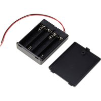 Tru Components - TC-13220684 Batteriehalter 4x Micro (aaa) Kabel (l x b x h) 63 x 49 x 17 mm von TRU Components