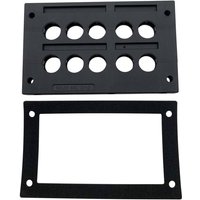 Tru Components - tc-kdl 2/10 Kabeleinführungsleiste Klemm-Ø (max.) 16 mm pa Schwarz 1 St. von TRU Components