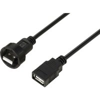 Tru Components - usb 2.0-Kabel mit USB-A-Stecker auf IP67-USB-A-Buchse, 0,5 m TC-E13T-MU2-MWA/FU2-NWA-0.5PV-S Wasser Tru Components - usb 2.0-Kabel mit USB-A-Stecker auf IP67-USB-A-Buchse, 0,5 m TC-E13T-MU2-MWA/FU2-NWA-0.5PV-S Wasser von TRU Components