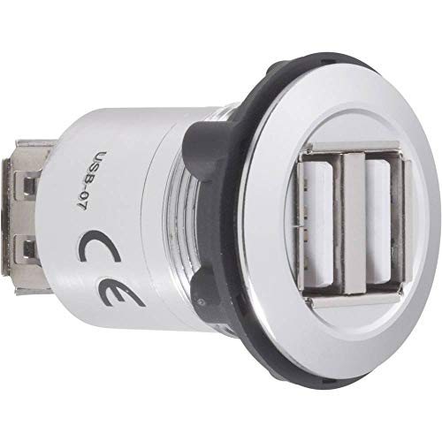 USB 2.0 Verlängerungskabel, 2 x USB-Buchse, Typ A auf 2 x USB-Buchse, Typ A TRU Components USB-07 1229316, 1 Stück von TRU Components