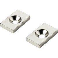 W20L12T3-M4 Permanent-Magnet Rechteckig (l x b x h) 20 x 12 x 3 mm N35 Grenztempera - Tru Components von TRU Components