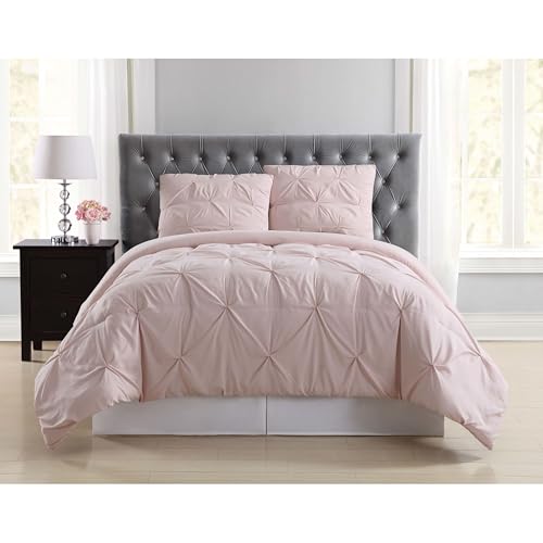 TRULY SOFT Everyday Pleated Comforter Set, Twin X-Large, Blush von TRULY SOFT