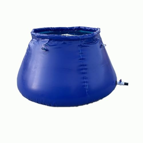 TRUNXUCL Wassertank Faltbare Regentonne Wasserfass Regenwassersammler Regenwassertonne(Blue,2x1.2x1m/6.6x3.9x3.3ft) von TRUNXUCL