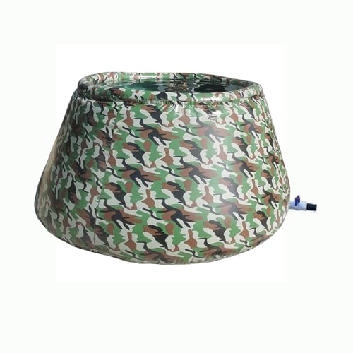 TRUNXUCL Wassertank Faltbare Regentonne Wasserfass Regenwassersammler Regenwassertonne(Green,2x1.2x1m/6.6x3.9x3.3ft) von TRUNXUCL