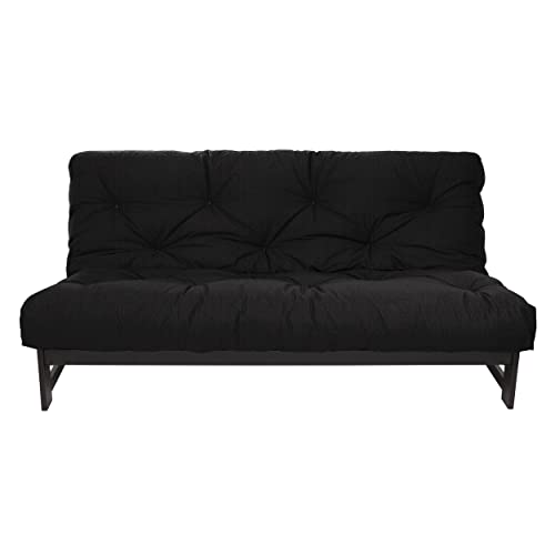 Trupedic Mozaic Futon-Matratze, 25,4 cm, volle Größe, ohne Gestell (Gestell nicht im Lieferumfang enthalten), Schwarz (Barcelona-Schwarz), ideal für Kinderzimmer oder Gästebereiche, viele Farboptionen von TRUPEDIC