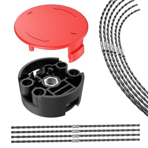 TRUSTLIONTEK F016F04839 Trimmerkopf,mit 10 Stück F016800431 Trimmerfaden und F016F04841 Trimmerabdeckung, für Bosch Rasentrimmer AFS 23-37 Freischneider. TRUSTLIONTEK F016F04839 Trimmerkopf,mit 10 Stück F016800431 Trimmerfaden und F016F04841 Trimmerabdeckung, für Bosch Rasentrimmer AFS 23-37 Freischneider. von TRUSTLIONTEK