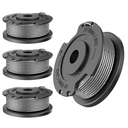 TRUSTLIONTEK F016800569 Ersatzspule, Φ1,65 mm 4,9 m, Fadenspulen für bosch trimmer EasyGrassCut 18 23 26 SL，ART 23 SL，ART 26 SL. bosch rasentrimmer spule (4 Fadenspulen) von TRUSTLIONTEK