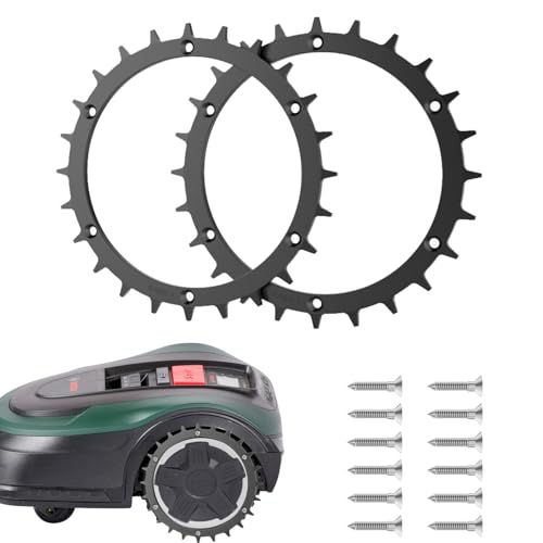 TRUSTLIONTEK Rasenmäher Mähroboter Spikes für Modell BOSCH Traktionsverbesserung für Rasenmäher,Durchmesser 170mm,Dicke 2.5mm. von TRUSTLIONTEK