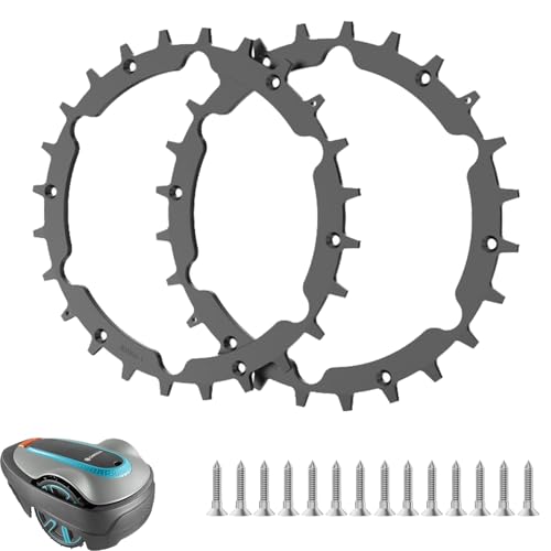 TRUSTLIONTEK Rasenmäher Mähroboter Spikes für Modell GARDENA Traktionsverbesserung für Rasenmäher, Durchmesser 212mm. von TRUSTLIONTEK